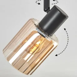 Aggebu Plafonnier Noir, 2 lumières