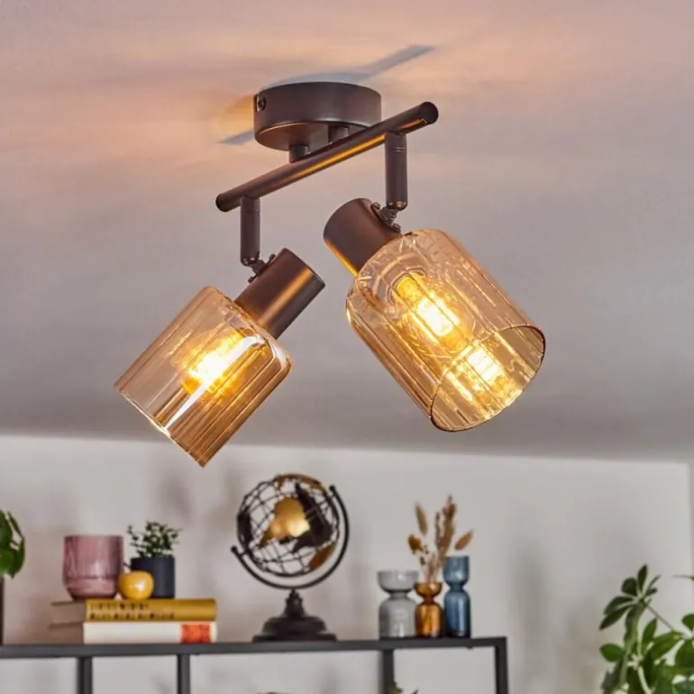 Aggebu Plafonnier Noir, 2 lumières