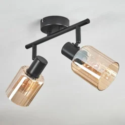 Aggebu Plafonnier Noir, 2 lumières