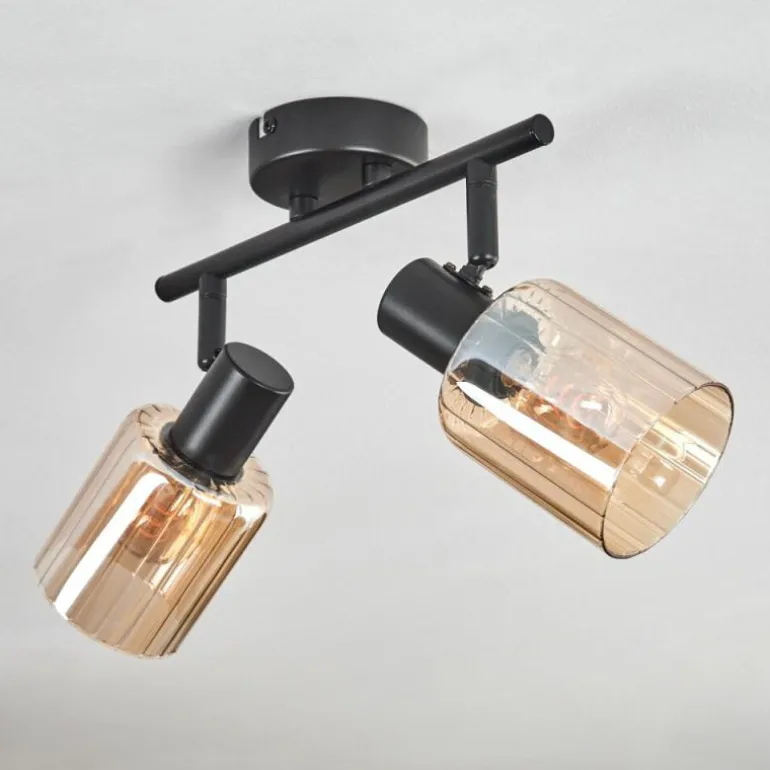 Aggebu Plafonnier Noir, 2 lumières