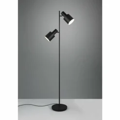 Agudo Lampadaire Luminaires Trio Noir, 2 lumières