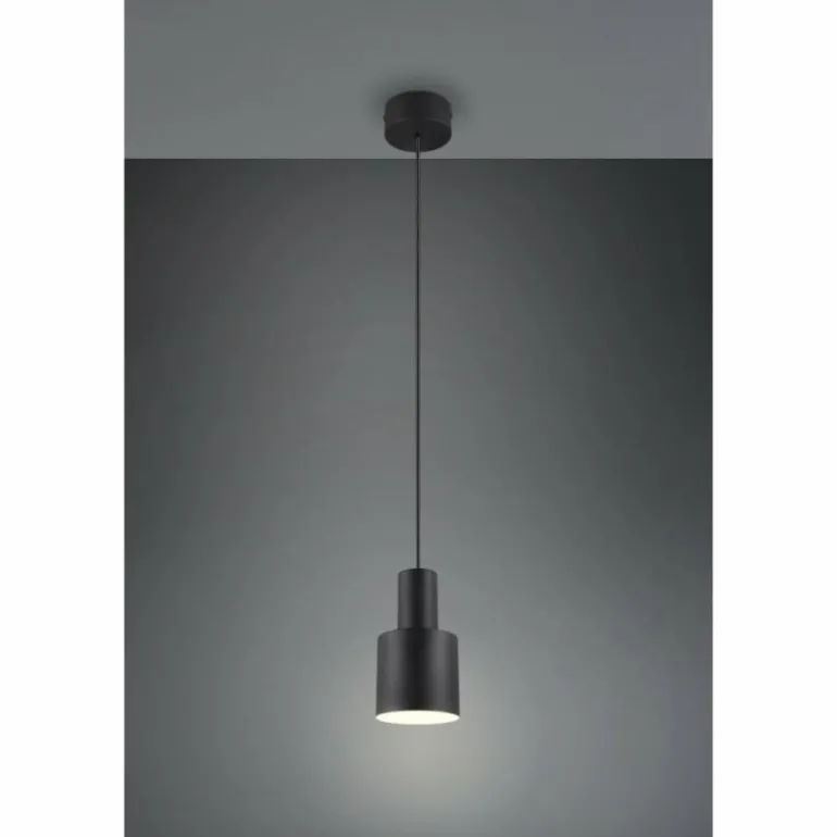Agudo Suspension Luminaires Trio Noir, 1 lumière