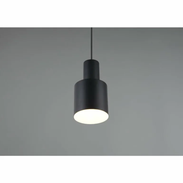 Agudo Suspension Luminaires Trio Noir, 1 lumière