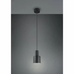 Agudo Suspension Luminaires Trio Noir, 1 lumière