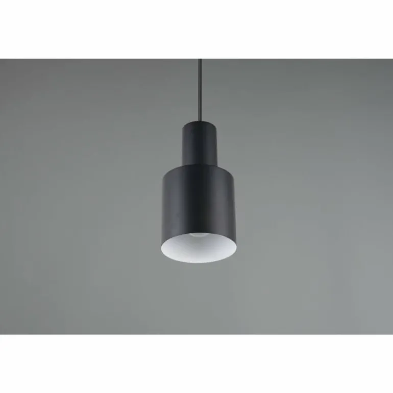 Agudo Suspension Luminaires Trio Noir, 1 lumière