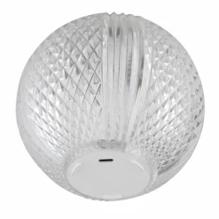 Aida Lampe à poser Luminaires Globo Lighting LED Nickel mat, Transparent, 1 lumière