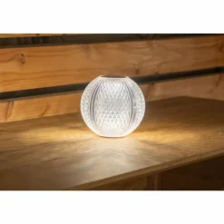Aida Lampe à poser Luminaires Globo Lighting LED Nickel mat, Transparent, 1 lumière