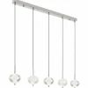 Aida Suspension Luminaires Globo Lighting LED Chrome, 1 lumière