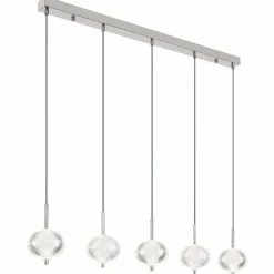 Aida Suspension Luminaires Globo Lighting LED Chrome, 1 lumière