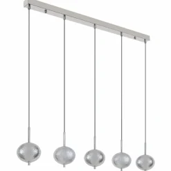 Aida Suspension Luminaires Globo Lighting LED Chrome, 1 lumière