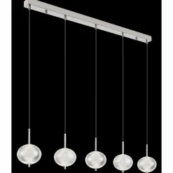Aida Suspension Luminaires Globo Lighting LED Chrome, 1 lumière