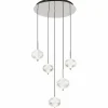 Aida Suspension Luminaires Globo Lighting LED Chrome, 1 lumière