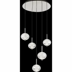 Aida Suspension Luminaires Globo Lighting LED Chrome, 1 lumière