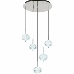 Aida Suspension Luminaires Globo Lighting LED Chrome, 1 lumière