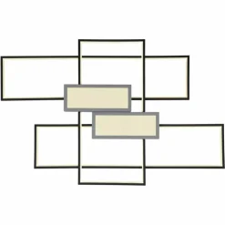 AIGINA Plafonnier Luminaires Globo Lighting LED Noir, 1 lumière, Télécommandes