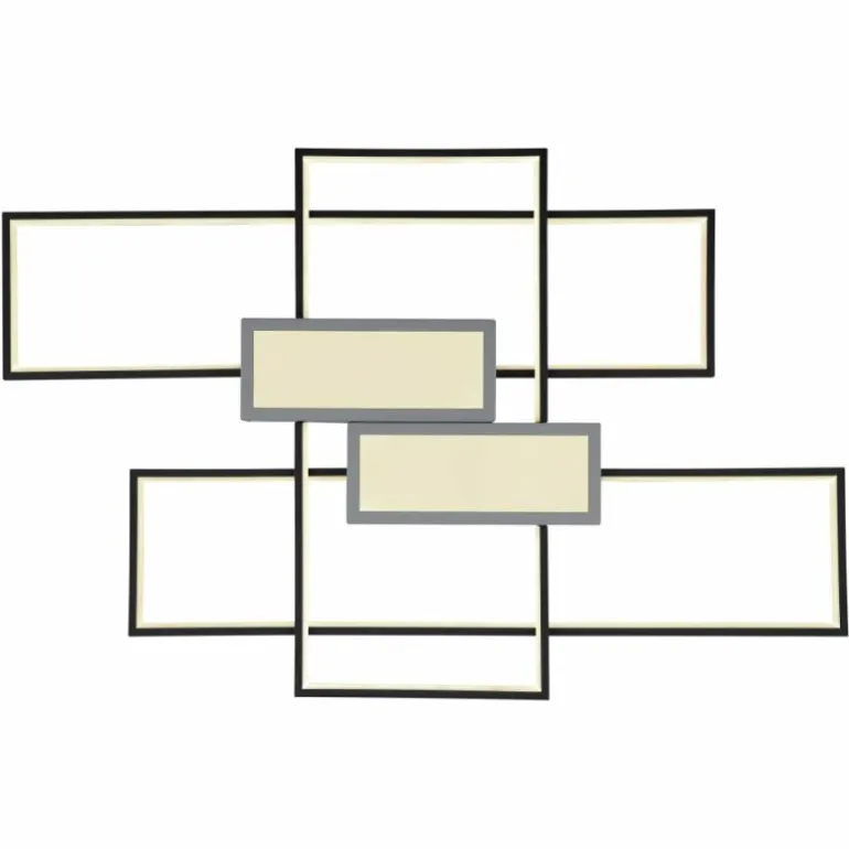 AIGINA Plafonnier Luminaires Globo Lighting LED Noir, 1 lumière, Télécommandes