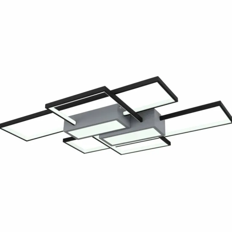 AIGINA Plafonnier Luminaires Globo Lighting LED Noir, 1 lumière, Télécommandes