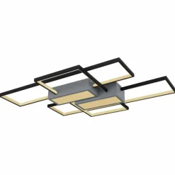 AIGINA Plafonnier Luminaires Globo Lighting LED Noir, 1 lumière, Télécommandes
