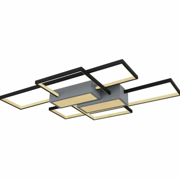 AIGINA Plafonnier Luminaires Globo Lighting LED Noir, 1 lumière, Télécommandes