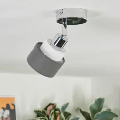 Ailer Plafonnier, Spot de plafond Chrome, 1 lumière