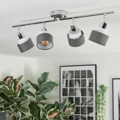 Ailer Plafonnier, Spot de plafond Chrome, 4 lumières