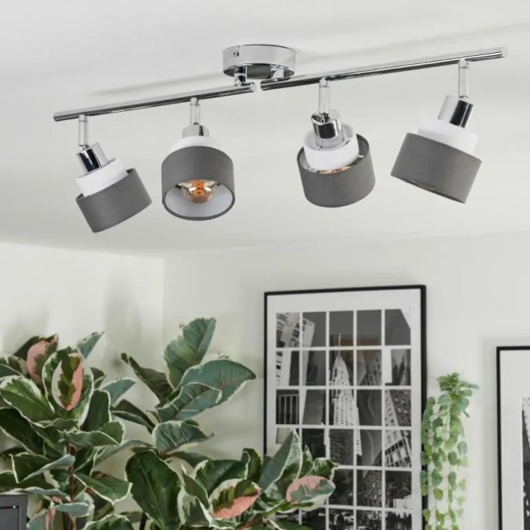 Ailer Plafonnier, Spot de plafond Chrome, 4 lumières