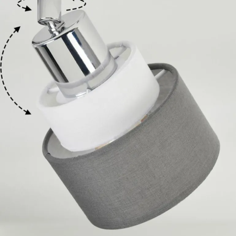 Ailer Plafonnier, Spot de plafond Chrome, 4 lumières