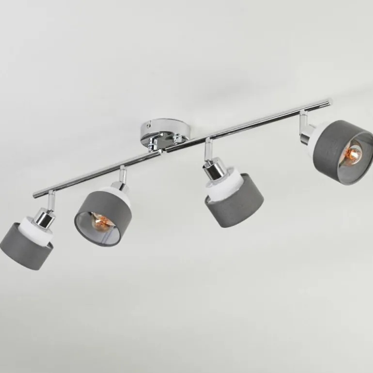 Ailer Plafonnier, Spot de plafond Chrome, 4 lumières