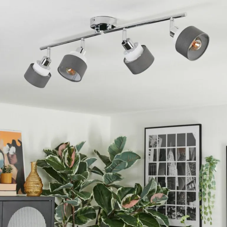 Ailer Plafonnier, Spot de plafond Chrome, 4 lumières