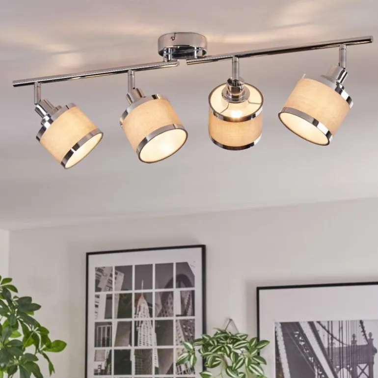 Ailer Plafonnier, Spot de plafond Chrome, 4 lumières