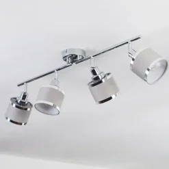 Ailer Plafonnier, Spot de plafond Chrome, 4 lumières