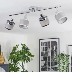 Ailer Plafonnier, Spot de plafond Chrome, 4 lumières