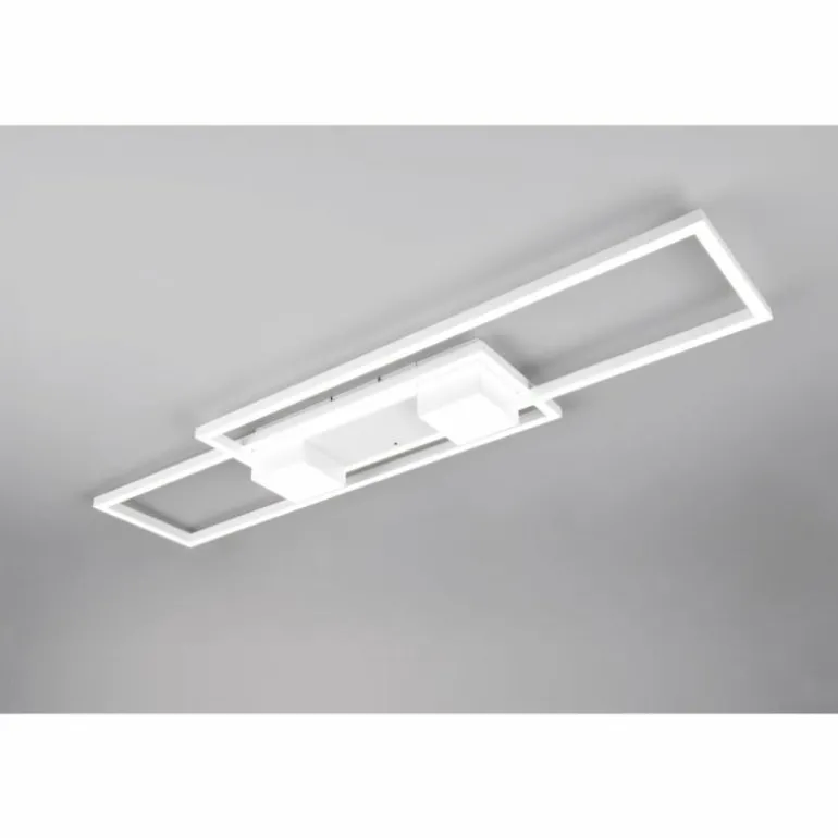 ALBANY Plafonnier Luminaires Trio LED Blanc, 1 lumière, Télécommandes