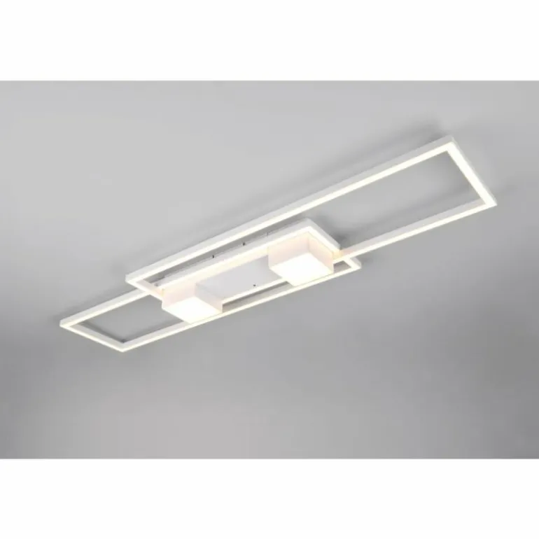ALBANY Plafonnier Luminaires Trio LED Blanc, 1 lumière, Télécommandes