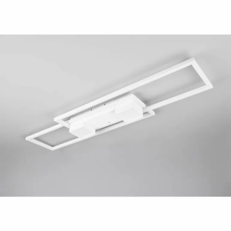 ALBANY Plafonnier Luminaires Trio LED Blanc, 1 lumière, Télécommandes