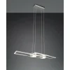 ALBANY Suspension Luminaires Trio LED Nickel mat, 1 lumière, Télécommandes