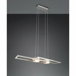 ALBANY Suspension Luminaires Trio LED Nickel mat, 1 lumière, Télécommandes