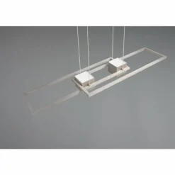ALBANY Suspension Luminaires Trio LED Nickel mat, 1 lumière, Télécommandes