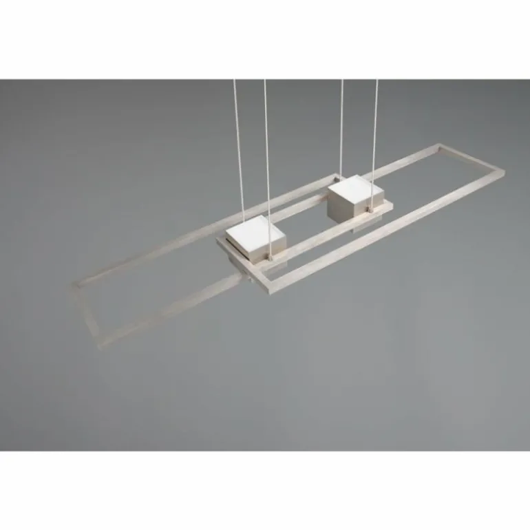 ALBANY Suspension Luminaires Trio LED Nickel mat, 1 lumière, Télécommandes