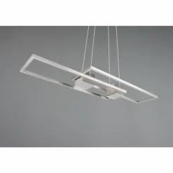 ALBANY Suspension Luminaires Trio LED Nickel mat, 1 lumière, Télécommandes