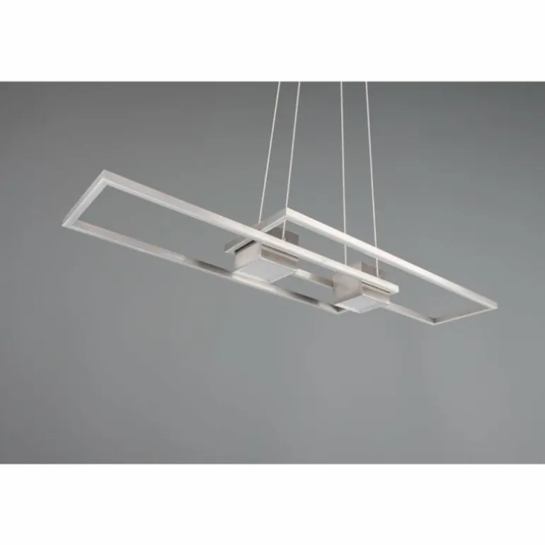 ALBANY Suspension Luminaires Trio LED Nickel mat, 1 lumière, Télécommandes