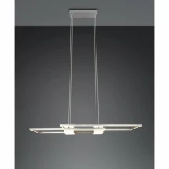 ALBANY Suspension Luminaires Trio LED Nickel mat, 1 lumière, Télécommandes