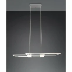 ALBANY Suspension Luminaires Trio LED Nickel mat, 1 lumière, Télécommandes