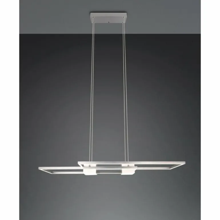 ALBANY Suspension Luminaires Trio LED Nickel mat, 1 lumière, Télécommandes