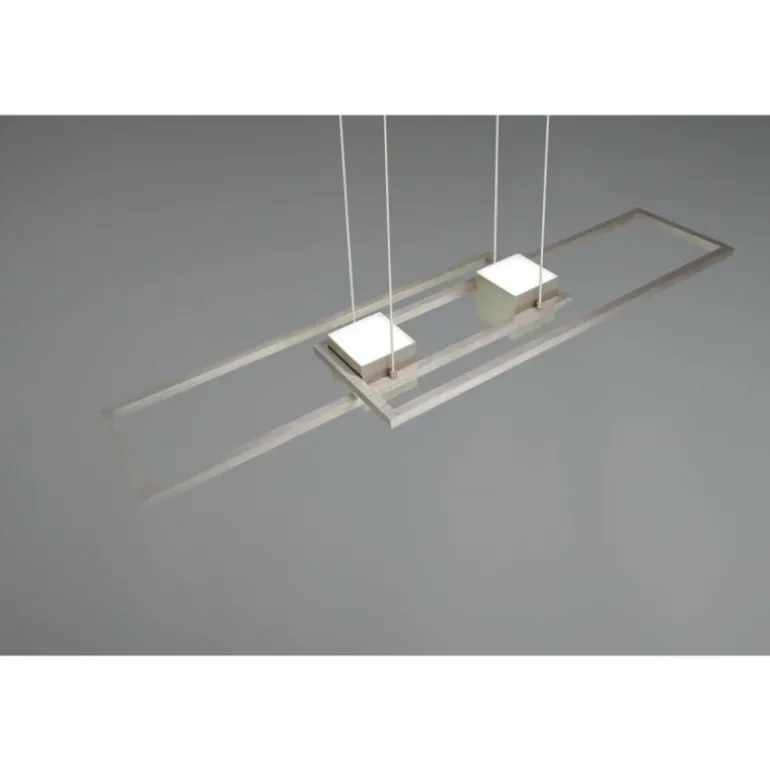 ALBANY Suspension Luminaires Trio LED Nickel mat, 1 lumière, Télécommandes