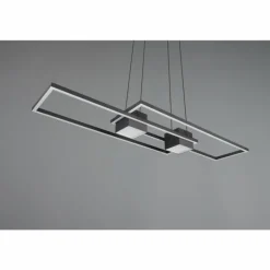 ALBANY Suspension Luminaires Trio LED Noir, 1 lumière, Télécommandes
