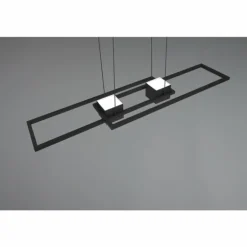 ALBANY Suspension Luminaires Trio LED Noir, 1 lumière, Télécommandes
