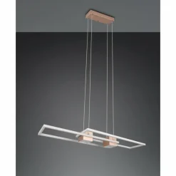 ALBANY Suspension Luminaires Trio LED Brun, 1 lumière, Télécommandes