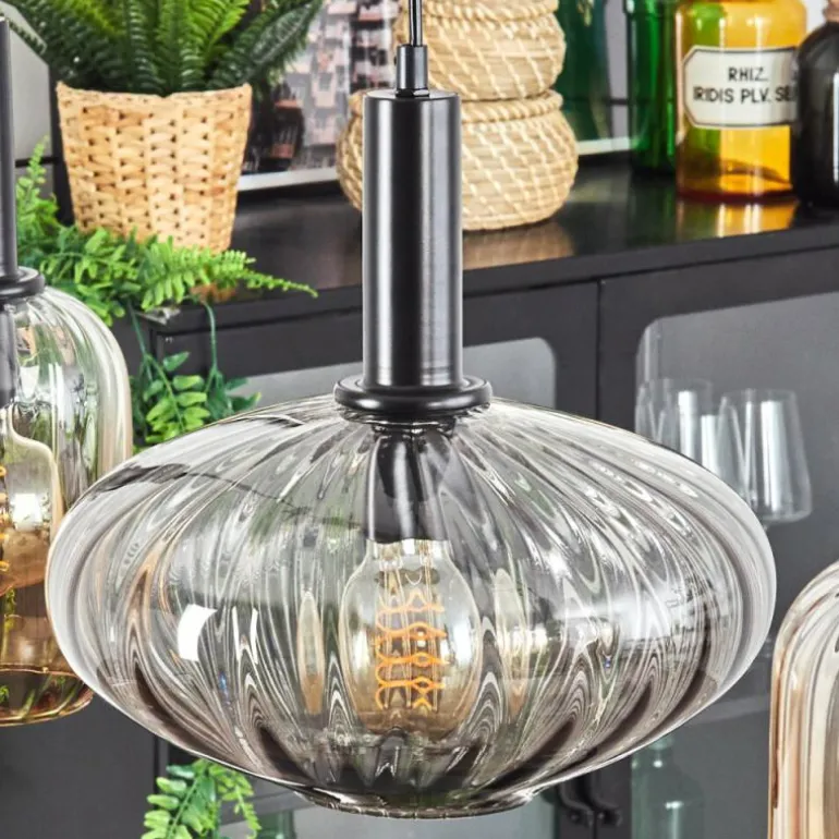 Alcofra Suspension Noir, 4 lumières