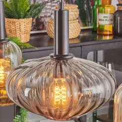 Alcofra Suspension Noir, 4 lumières